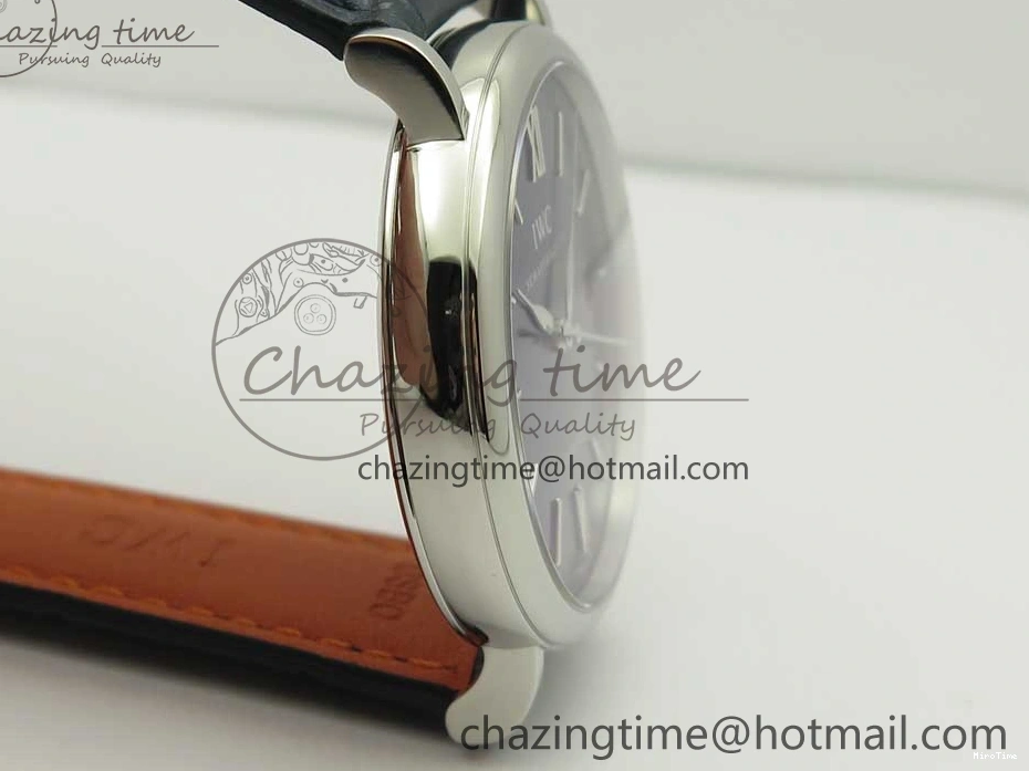 MIROTIME 0324 Portofino Automatic SS FKF 1:1 Best Edition Blue Dial on Blue Leather Strap A Cozy 7133